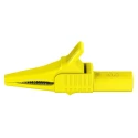 Staubli Yellow Crocodile Clip Brass Contact 32A Insulated Nylon 20mm Jaw Opening 66.9755-24