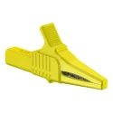 Staubli Yellow Crocodile Clip Brass Contact 32A Insulated Nylon 20mm Jaw Opening 66.9755-24