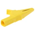 Staubli Yellow Crocodile Clip Brass Contact 32A Insulated Nylon 20mm Jaw Opening 66.9755-24