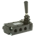 Parker Lever Pneumatic Manual Control Valve B53 Series, G 1/4, III B B53004L