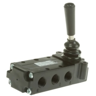 Parker Lever Pneumatic Manual Control Valve B53 Series, G 1/4, III B B53004L