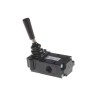 Parker Lever Pneumatic Manual Control Valve B53 Series G 1/4 Port Threaded Die Cast Zinc Body 10 Bar 1740L/min B53003L