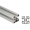Bosch Rexroth Silver Aluminium Strut Profile 45 x 45 mm 10 mm Groove 2 m Length Series MGE 13.2 3842992404/2000