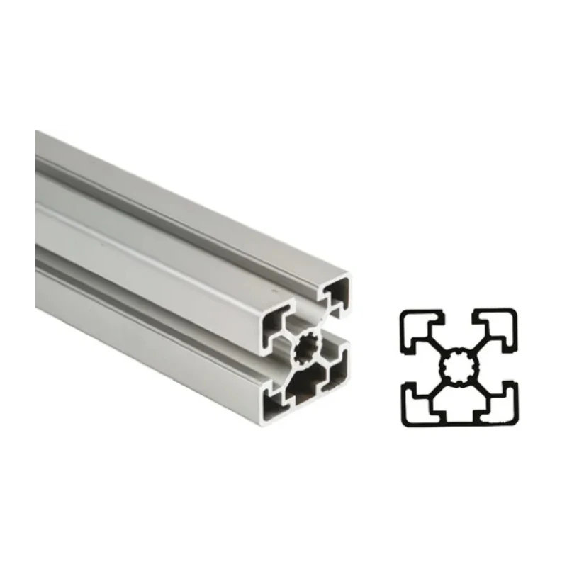 Bosch Rexroth Silver Aluminium Strut Profile 45 x 45 mm 10 mm Groove 2 m Length Series MGE 13.2 3842992404/2000