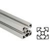 Bosch Rexroth Silver Aluminium Strut Profile 45 x 45 mm 10 mm Groove 2 m Length Series MGE 13.2 3842992404/2000