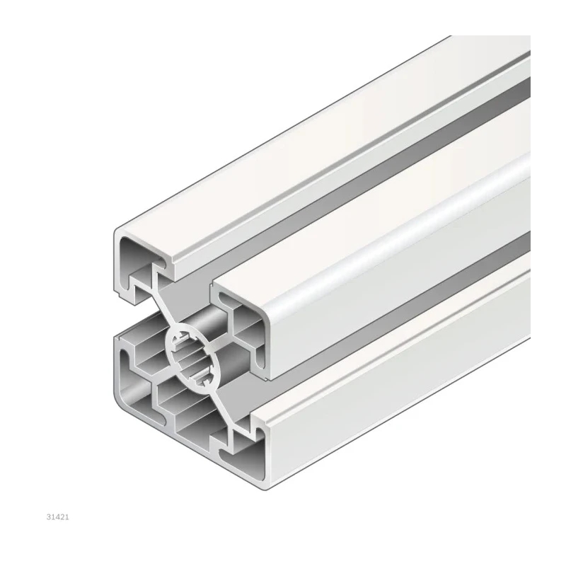 Bosch Rexroth Silver Aluminium Strut Profile 45 x 45 mm 10 mm Groove 2 m Length Series MGE 13.2 3842992404/2000