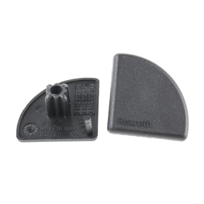 Bosch Rexroth Black Polypropylene Round Tube Plug for 30 mm Strut Profile with 8 mm Groove 3842548777
