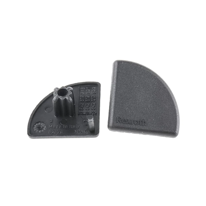 Bosch Rexroth Black Polypropylene Round Tube Plug for 30 mm Strut Profile with 8 mm Groove 3842548777