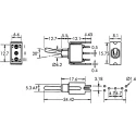APEM PCB Mount Toggle Switch On-On SPST Through Hole Terminal 30V DC 250V AC SY236/13