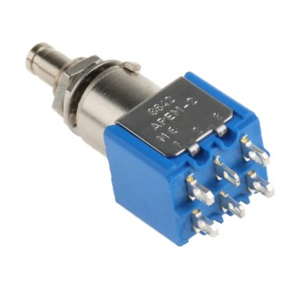 APEM 8000 Series Miniature Push Button Switch Momentary Panel Mount DPDT 6.5 mm Cutout 125 V 4A 8642A