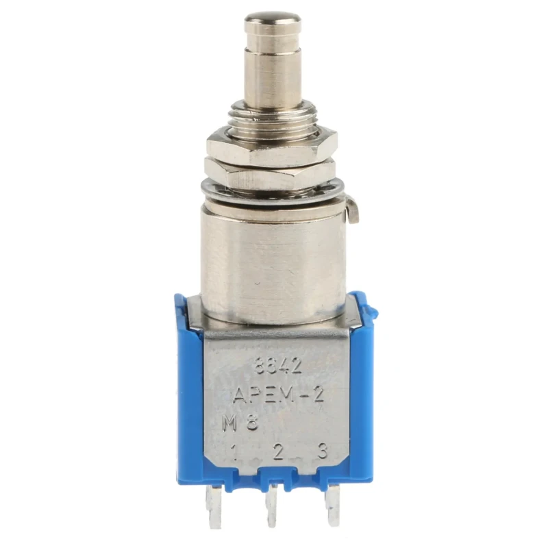 APEM 8000 Series Miniature Push Button Switch Momentary Panel Mount DPDT 6.5 mm Cutout 125 V 4A 8642A