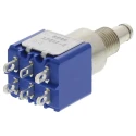 APEM 8000 Series Miniature Push Button Switch, Latching, Panel Mount, 6.5 mm Cutout, DPDT 8646A