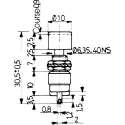 APEM Push Button Cap for Use with 8000 Series, 9000 Series U482