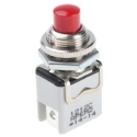 APEM 1200 Series Push Button Switch, Momentary, Panel Mount, 12.2 mm Cutout, SPST, Red Actuator 1212C RED