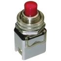 APEM 1200 Series Push Button Switch, Momentary, Panel Mount, 12.2 mm Cutout, SPST, Red Actuator 1212C RED