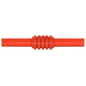 Staubli Red Banana Coupler with Brass Contacts and Nickel Plating 66.9123-22