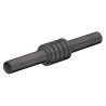 Staubli Black Female Banana Coupler with Brass Contacts and Nickel Plating 66.9123-21