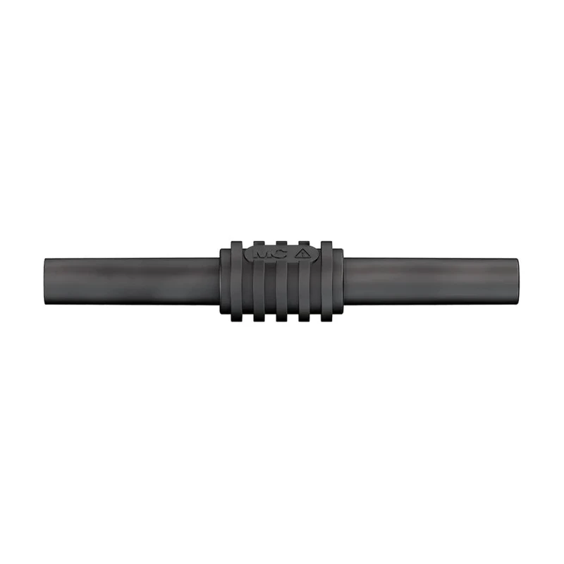 Staubli Black Female Banana Coupler with Brass Contacts and Nickel Plating 66.9123-21