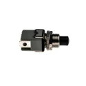 APEM 1200 Series Push Button Switch Momentary, Panel Mount, 12.2 mm Cutout, SPST, 125 V AC, Black 1213C BLACK