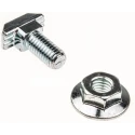 Interroll M8 T-Head Bolt Connecting Component, Galvanised Steel, Length 20mm, Compatible with 10mm Groove and 3842528716