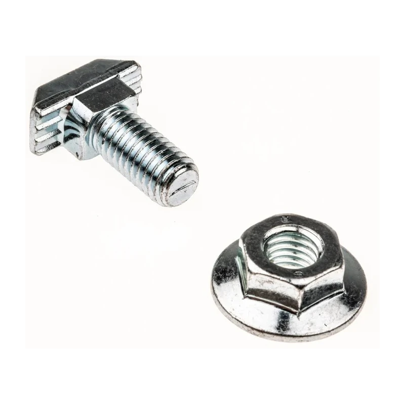 Interroll M8 T-Head Bolt Connecting Component, Galvanised Steel, Length 20mm, Compatible with 10mm Groove and 3842528716