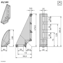 Bosch Rexroth Black Polypropylene Angle Bracket Cap Compatible With 45 x 180 mm Strut Profile 10 mm Groove 3842548867