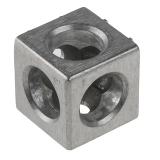 Bosch Rexroth Connecting Component M6 Corner Cube Kit, Strut Profile 30 mm, Groove Size 8 mm 3842549864
