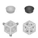 Bosch Rexroth Connecting Component M6 Corner Cube Kit, Strut Profile 30 mm, Groove Size 8 mm 3842549864