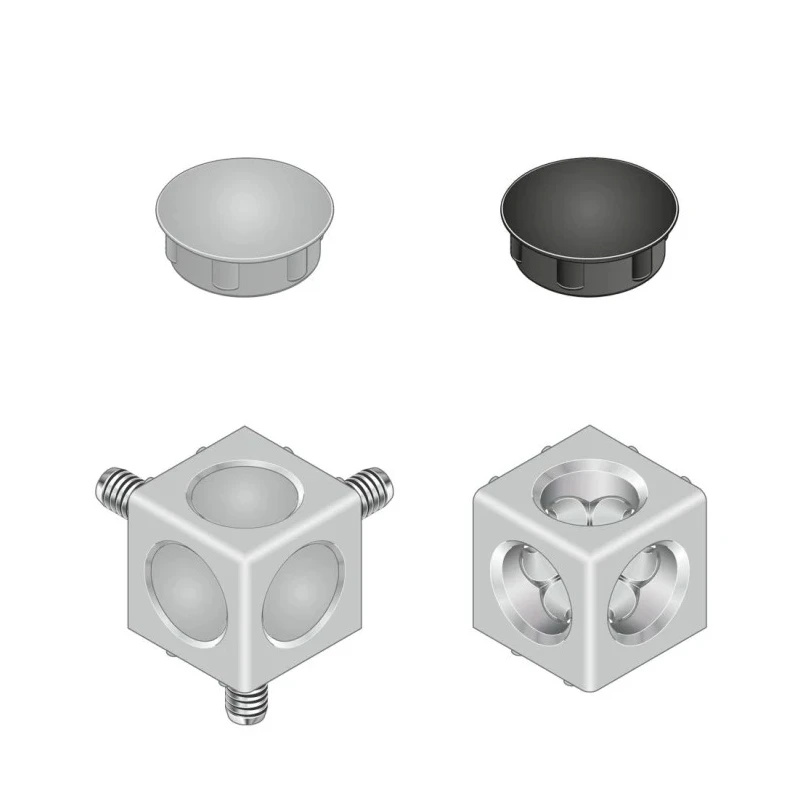 Bosch Rexroth Connecting Component M6 Corner Cube Kit, Strut Profile 30 mm, Groove Size 8 mm 3842549864