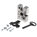 Bosch Rexroth Die Cast Aluminium Two-Way Door Lock Compatible with 8 to 10 mm² Groove and 30 to 45 mm² Strut 3842525823