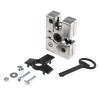 Bosch Rexroth Die Cast Aluminium Two-Way Door Lock Compatible with 8 to 10 mm² Groove and 30 to 45 mm² Strut 3842525823