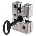 Bosch Rexroth Die Cast Aluminium Two-Way Door Lock Compatible with 8 to 10 mm² Groove and 30 to 45 mm² Strut 3842525823