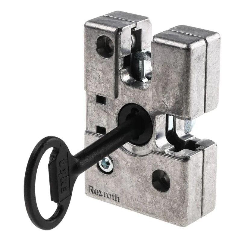 Bosch Rexroth Die Cast Aluminium Two-Way Door Lock Compatible with 8 to 10 mm² Groove and 30 to 45 mm² Strut 3842525823