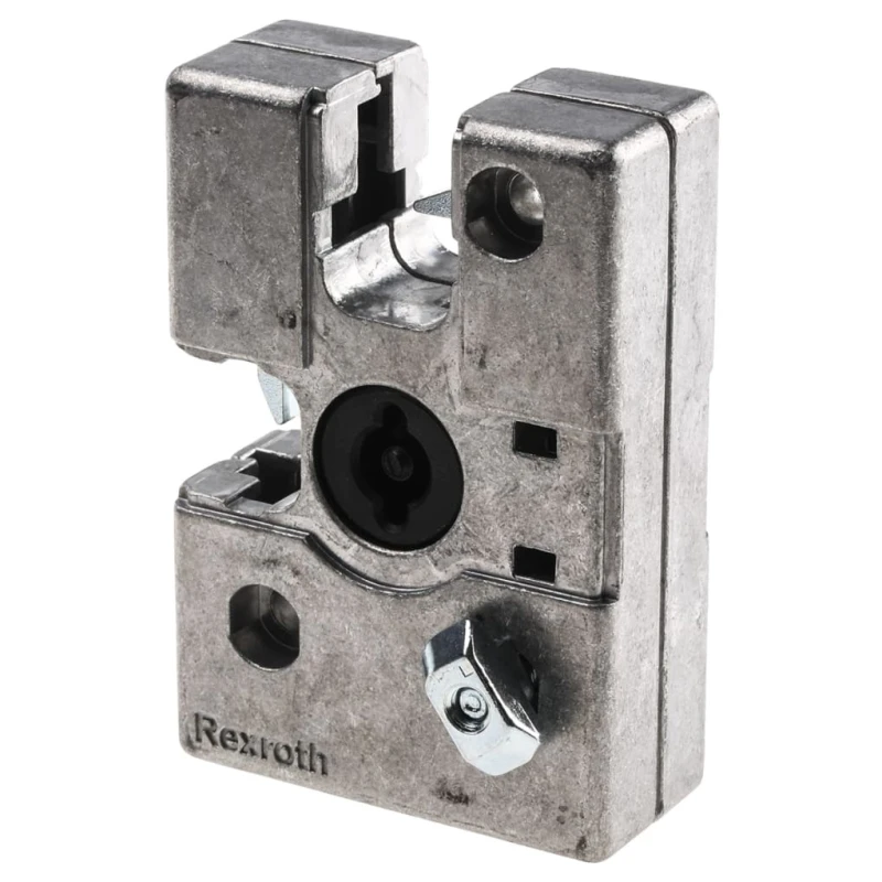 Bosch Rexroth Die Cast Aluminium Two-Way Door Lock Compatible with 8 to 10 mm² Groove and 30 to 45 mm² Strut 3842525823