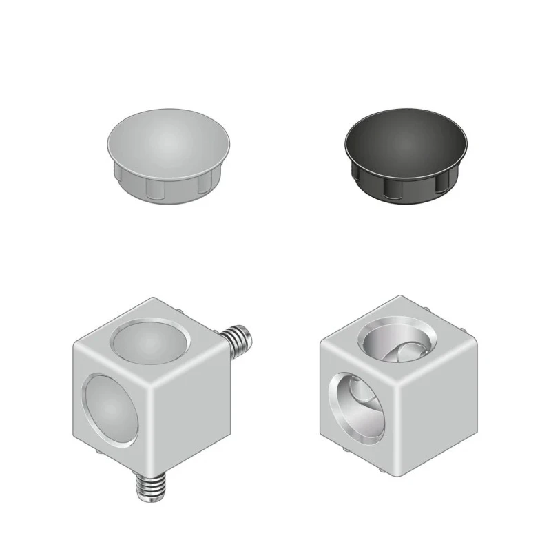 Bosch Rexroth Connecting Component, M8 Corner Cube Kit, Strut Profile 30 mm, Groove Size 8 mm 3842549862