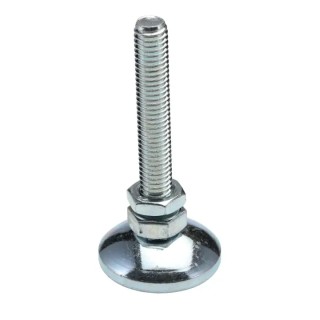 Bosch Rexroth M8 Thread Galvanised Steel Adjustable Foot 10 to 8 mm² Groove 3842502257