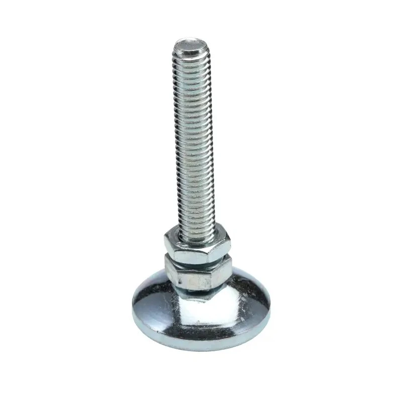 Bosch Rexroth M8 Thread Galvanised Steel Adjustable Foot 10 to 8 mm² Groove 3842502257