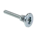 Bosch Rexroth M8 Thread Galvanised Steel Adjustable Foot 10 to 8 mm² Groove 3842502257