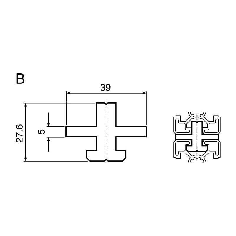 Bosch Rexroth Polyoxymethylene Sliding Element Compatible with 10 mm Groove MGE System 3842523205