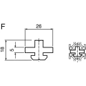 Bosch Rexroth Polyoxymethylene Sliding Element Compatible with 10 mm Groove MGE System 3842523205