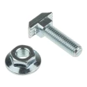 Bosch Rexroth M8 T-Head Bolt Connecting Component, 30mm Length, Galvanised Steel, Compatible with 40mm, 45mm 3842528722