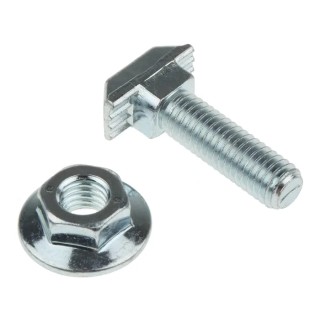 Bosch Rexroth M8 T-Head Bolt Connecting Component, 30mm Length, Galvanised Steel, Compatible with 40mm, 45mm 3842528722