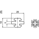 Bosch Rexroth Polyoxymethylene Sliding Element MGE 10 mm Slot 3842523206