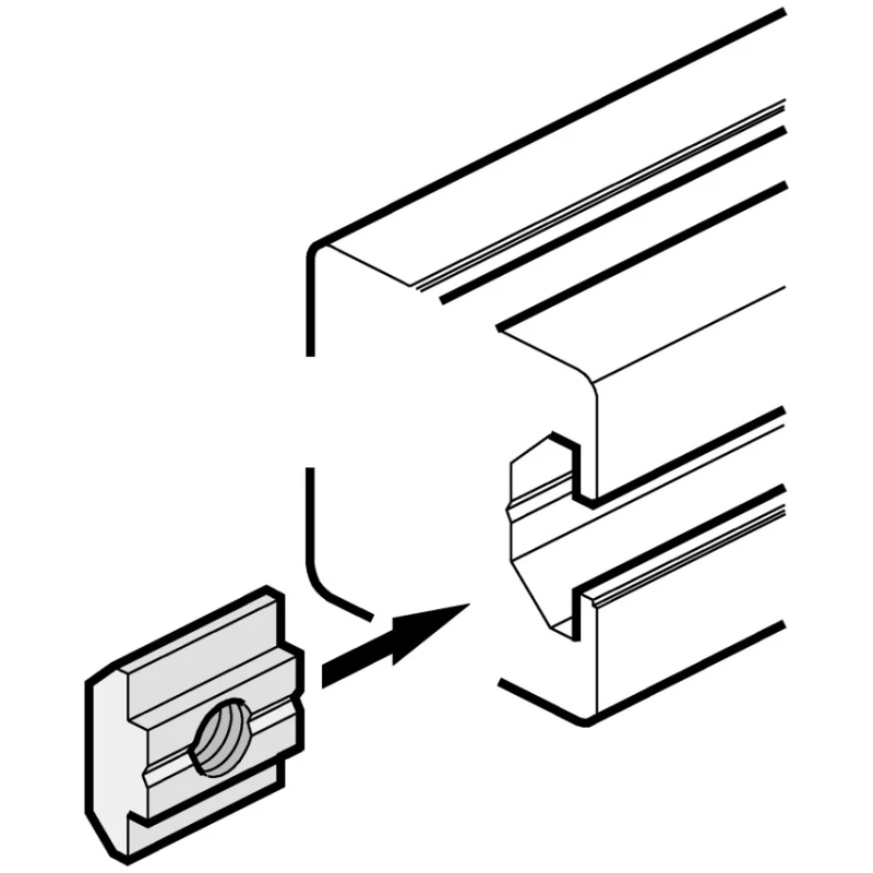 Bosch Rexroth M8 Sliding Block Connecting Component for Strut Profile 30 mm Groove Size 8 mm 3842514931