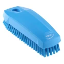 Vikan Blue Polyester Bristle Scrubbing Brush 17 mm Bristle Length, 130 mm Length, 50 mm Width 64403