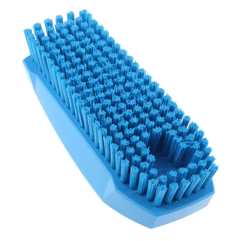 Vikan Blue Polyester Bristle Scrubbing Brush 17 mm Bristle Length, 130 mm Length, 50 mm Width 64403