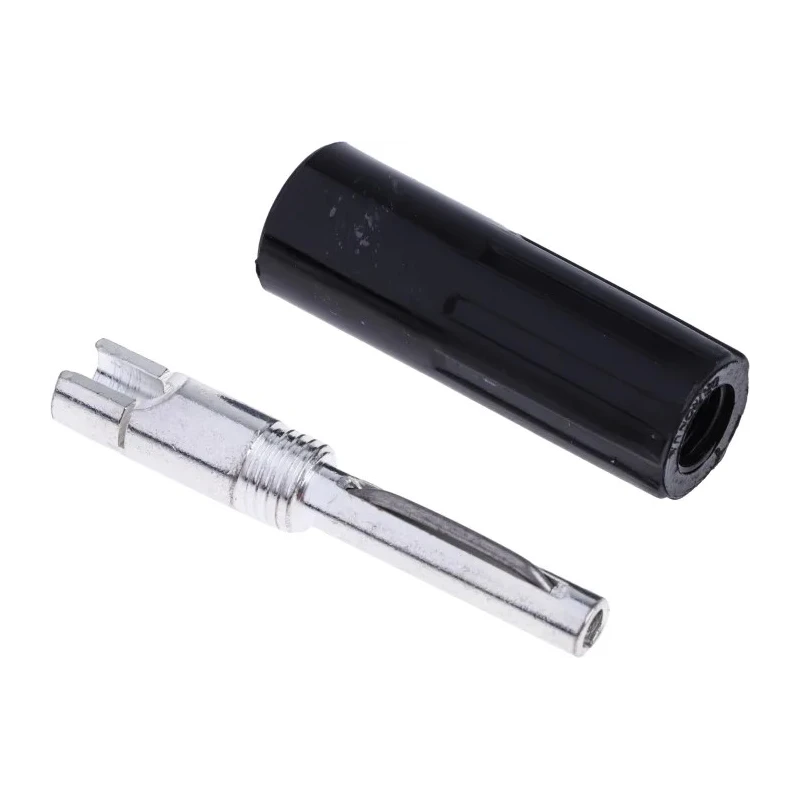 NEUTRAL Black Male Banana Plug 4 mm Connector Solder Termination 50V 16A Nickel Plating 103-7621