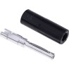 NEUTRAL Black Male Banana Plug 4 mm Connector Solder Termination 50V 16A Nickel Plating 103-7621