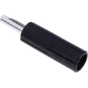 NEUTRAL Black Male Banana Plug 4 mm Connector Solder Termination 50V 16A Nickel Plating 103-7621