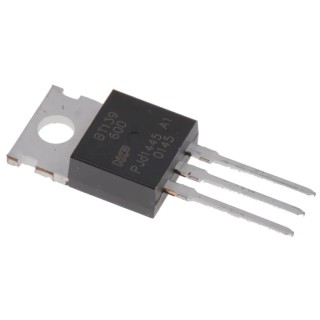 WeEn Semiconductors Co., Ltd TRIAC Through Hole 3-Pin, 16A, 600V, Gate Trigger 1.5V BT139-600,127